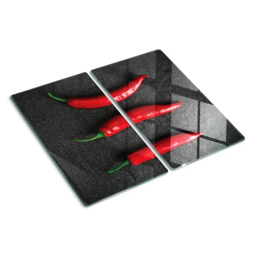 Planche en verre de cuisine 2x30x52 cm moderne bords polis - 2