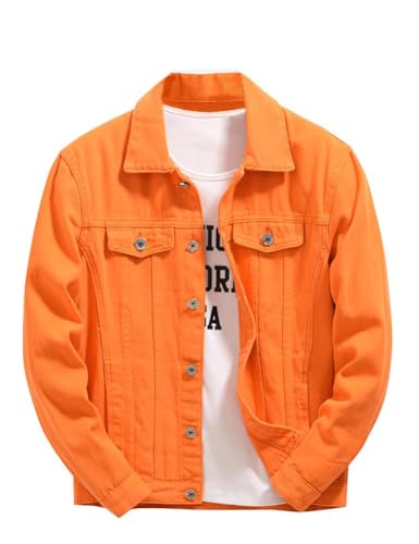 Men's Jean Fancy Color Denim Jacket