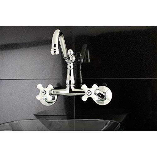 Kingston Brass Ks3221Px Vintage Kitchen Faucet, 8-1/2 Inch In Spout Reach, Polished Chrome #TOP2