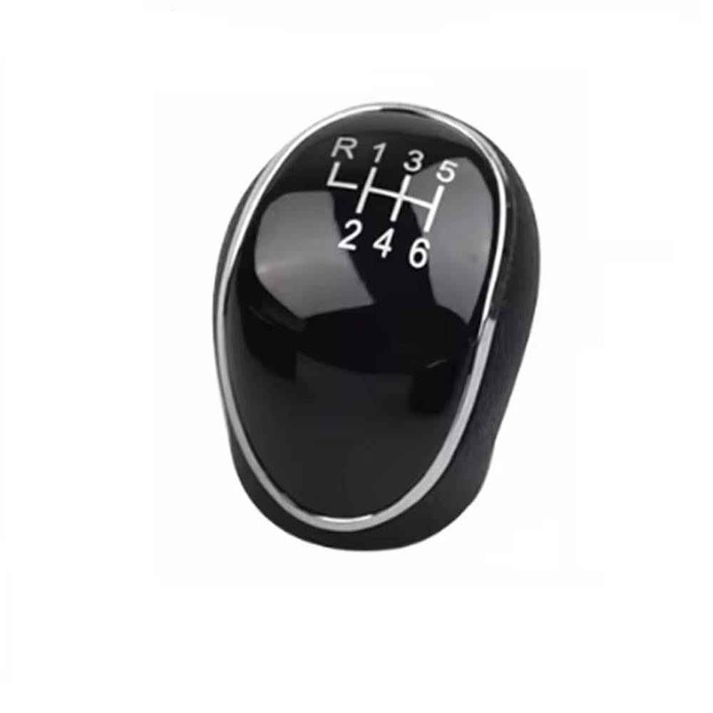 Poanbcgy Black Auto Parts 6 Speed Silver Manual Gear Shift Knob For Hyundai Ix35 2010 2011 2012 2013 2014 2015 2016(Black)