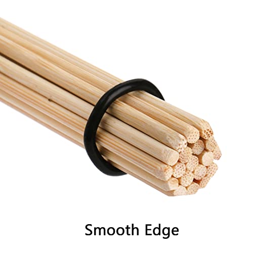 image for YOUEON 3 Pair 16 Inch Bamboo Hot Rods Drumsticks, Constructed of 19 Ba