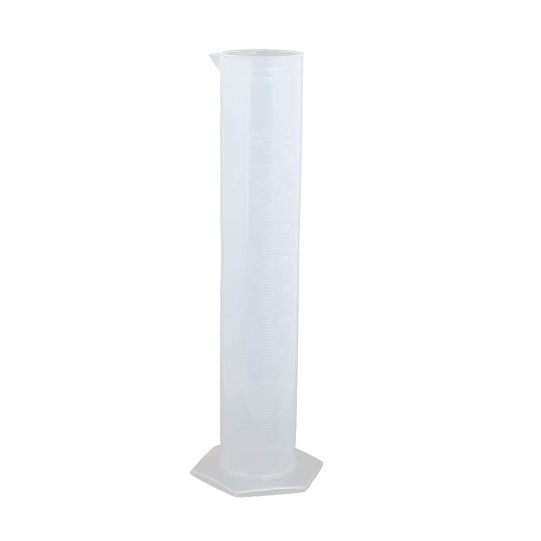 Aexit Cilindro graduato per misurazione di liquidi con soluzione di laboratorio in plastica da 2000 ml ID: 462642