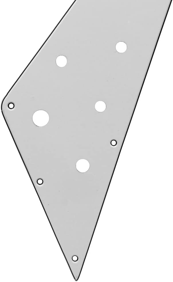 IKN 3 Ply White Flying V Style Guitar Pickguard Scratch Plate for