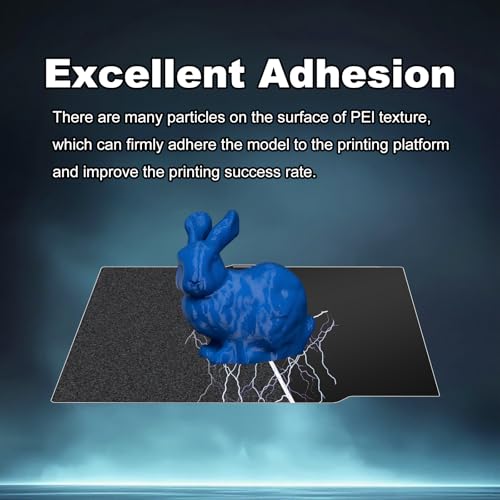 Image of 260x271mm Black Build Plate Double Sided Textured PEI+Smooth PEI Flexible Removable Spring Steel Heated Printing Bed Platform for Elegoo Centauri Carbon /Centauri Carbon2 /CC2 3D Printer