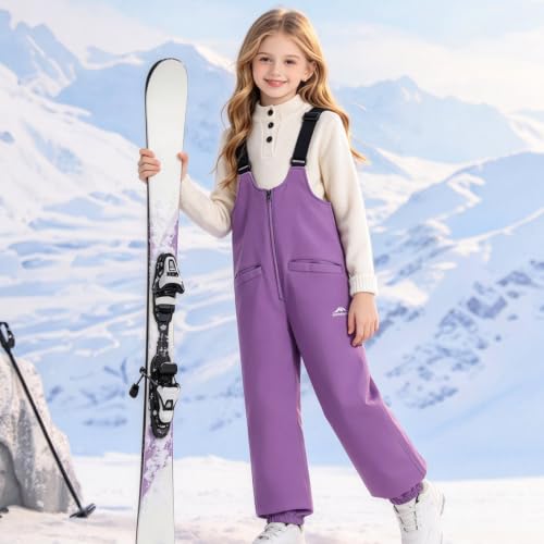 OTSANT Kids Ski Bib Snow Pants Waterproof Adjustable Skiing Bibs 6-14Y - image 9