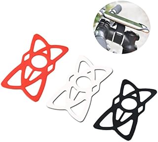 XenYonve Security Rubber Bands Grips Replacement Rubber Silicone Straps for Universal Bike, Motorcycle Handlebar, Fits All iOS Android Smartphone GPS other Devices (Red & white & Black)