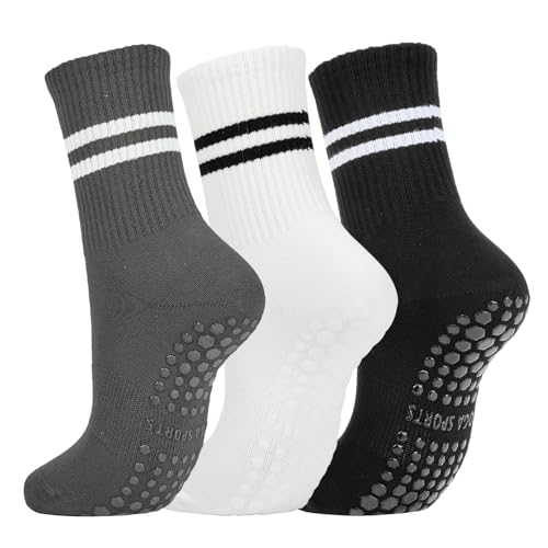 Image of American Trends Tube Socks for Women Striped Slouchy Scrunch Retro Socks Vintage Cute Crew Sock