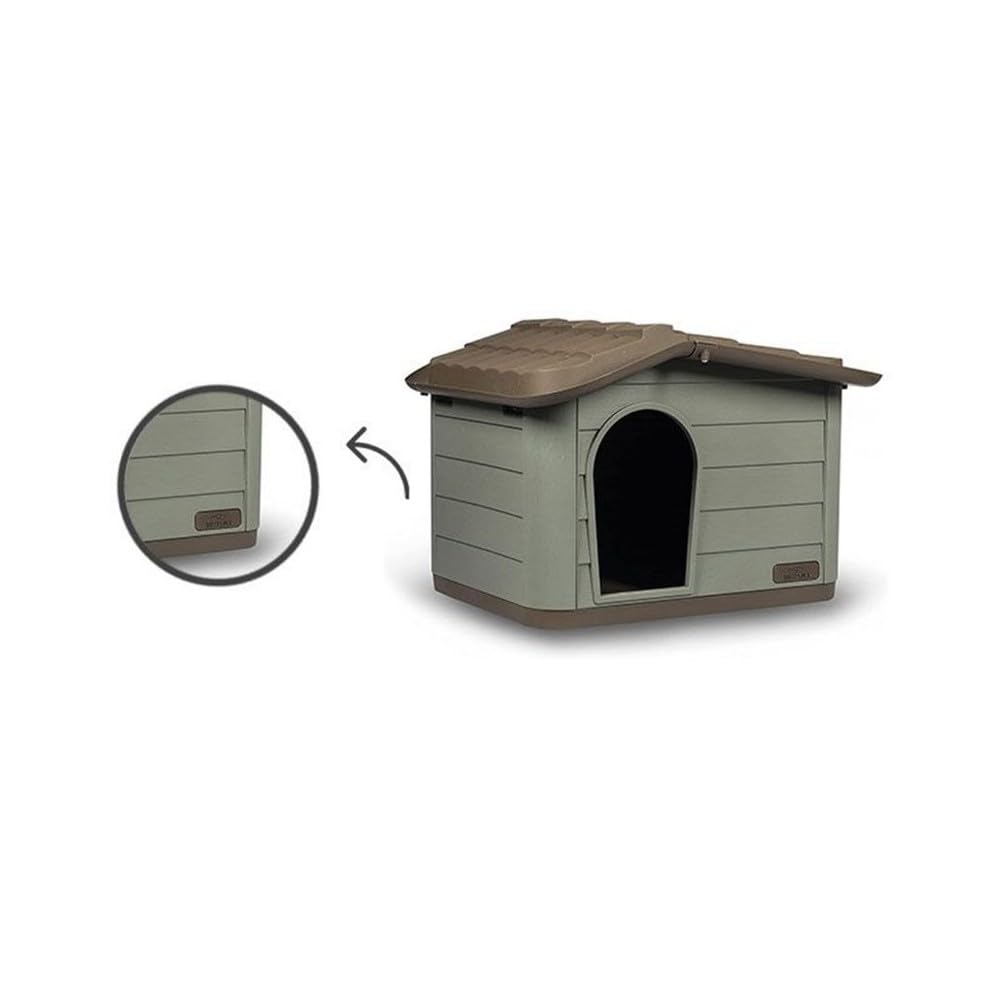 Safety Pet Villa Princess, Cuccia Smontabile per Cani Gatti, Cuccia in Materiali Riciclati, Tetto Asportabile, Dimensioni 60x41x51h