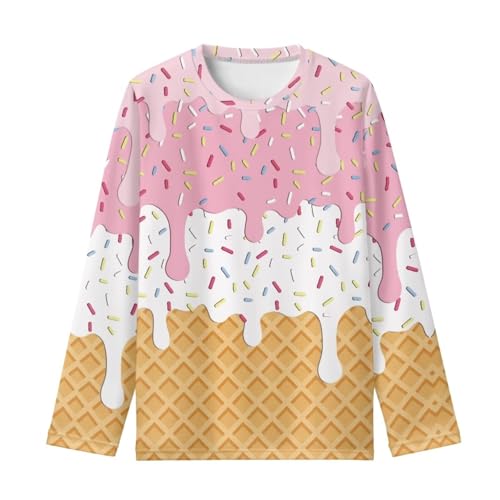 Image of Girls Basic Tee Shirts Outdoor Long Sleeve Shirt Winter Clothes Size 3-16 Top Fall Clothes Gift for Holiday