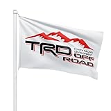 TRD Off Road Truck Flag Banner - 3x5 FT - Racing Development Car Logo - Show Your Support for TRD Racing - Durable Indoor or Outdoor 2 Grommets