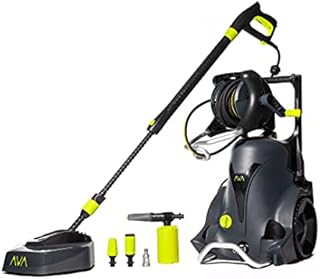 AVA Master P70 Pressure Washer, incl Patio Cleaner, High Power Jet Washer For Car Wash, Garden & Patio Cleaning, 145 Bar 500 L/H 2100 W, Incl Zero-Force Gun, Follow-Me Hose Reel, Zoom Lance