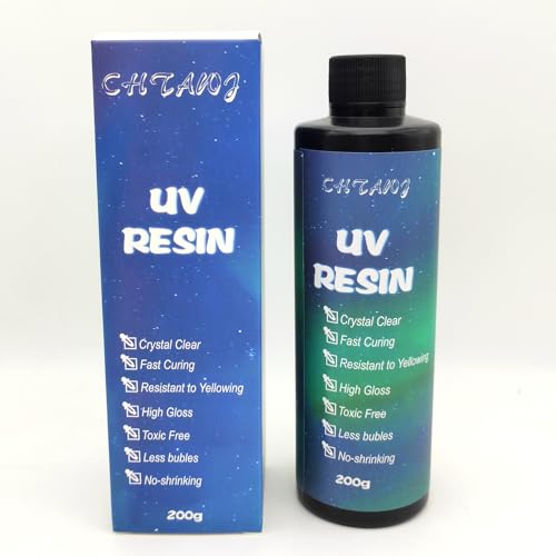 Resina epossidica UV chiara 200 g, kit premiscelato per gioielli, polimerizzazione rapida