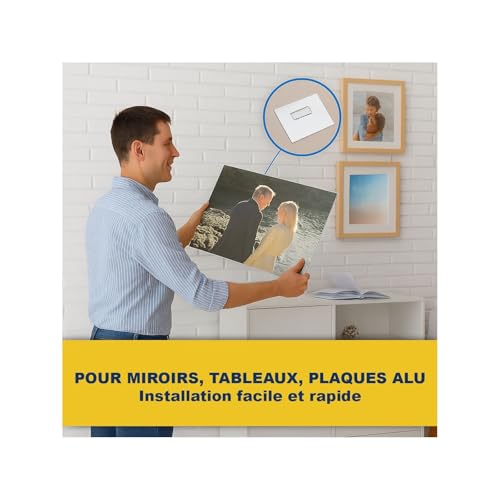 Befestigungsset für Spiegel, aus Dibond, Traglast: 12 kg