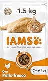 IAMS Croquettes Poulet Frais pour Chat Sénior 1.5 kg
