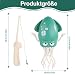 STEFUEWILL17 Hindernis Vermeiden Dancing Oktopus Spielzeug - Partyspiele Freund Kindertag, Control Remote Oktopus Krake Animals Geschenk Ideen, Simulierter Angeln Led Lichteffekten USB Ladung