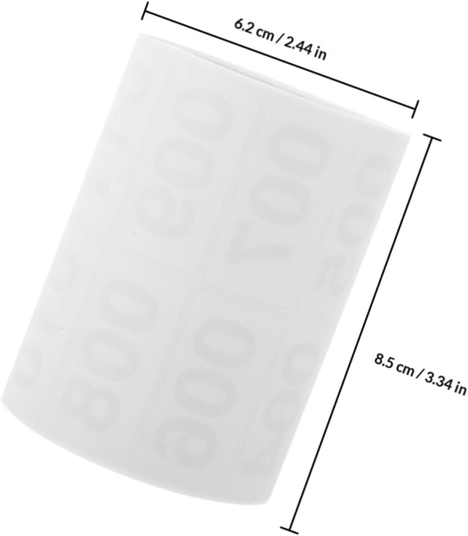 FUOYLOO 2 Rolls Self-Adhesive Number Sticker Labels with Thermal Sensitive Adhesive for Warehouse Environments and Production Warehouses, Consecutively Numbered Inventory Labels for Loss