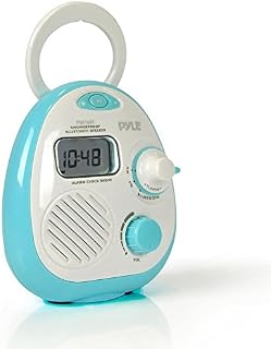 Waterproof Wireless Bluetooth Shower Speaker - Mini Portable Hanging Bathroom AM FM Radio