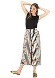 blutsgeschwister hosenrock weit ausgestelltes Hosenbein Blutsgeschwister Damen Hose in fullly Bloom Pantalon Culotte Marlene Hosenrock Pick The peachies S
