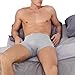 Mens Hernia Support Underwear, Inguinal Hernia Belt with 2 Compression Pads, Breathable Material, Can Be Worn or Removed Inside Clothing(Small)