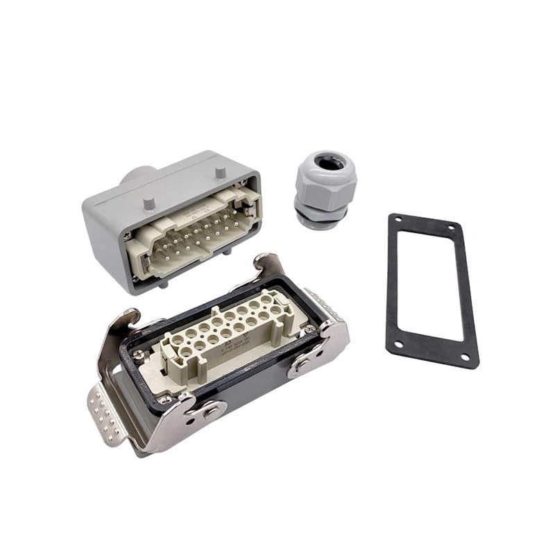 Conector Industrial Rectangular HDC-HE 16 pines 16A 500V miniatura 6