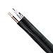 FiveStarCable Siamese RG6 Coaxial Cable with 18AWG Power Wire 500 ft. Combo CCTV Cable for Security Cameras, DVR, and Video Surveillance Systems RG6/U + 18/2 Color Black