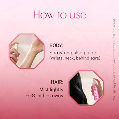 Image of WOW Skin Science Petal Muse Body & Hair Perfume Mist for Women | Feminine Floral Rose Musk with Niacinamide | Lightweight, Skin-Close Fragrance for Women & Unisex Wear | Peony & Rose Wrapped in Tender Musk | 100 ml