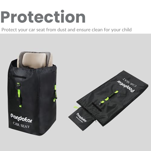 Miniatura 6 de Bolsa De Transporte Pandaear Para Cochecito De Bebé, Funda Protectora Para Avión Y Capazo, Impermeable, Con Correa Para El Hombro Y Elevador