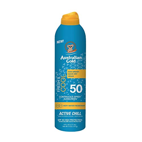 AUSTRALIAN GOLD ACTIVE CHILL FRESH&COOL SPRAY PROTECTOR SPF50 177ML SPRAY