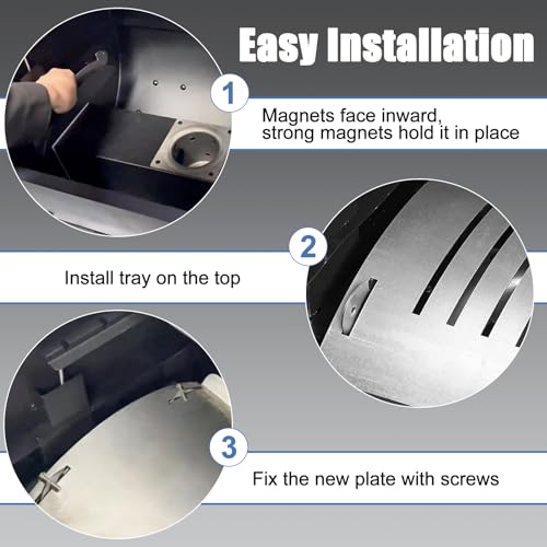 Image of Criditpid Heat Deflector Modification for Pit Boss Austin XL, Pro Series, Rancher XL, PB1150, PB1100 Grill Parts, Stainless Steel Air Gap Mod, Heated Diffuser Plate Cover for Pit Boss Accessories
