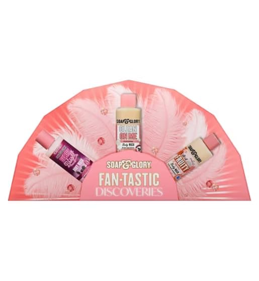 Soap & Glory Gift Set 3 Piece Mini Body Wash Collection Pink Original Pink Berry & Bright Call of Fruity Scents 75ml Each