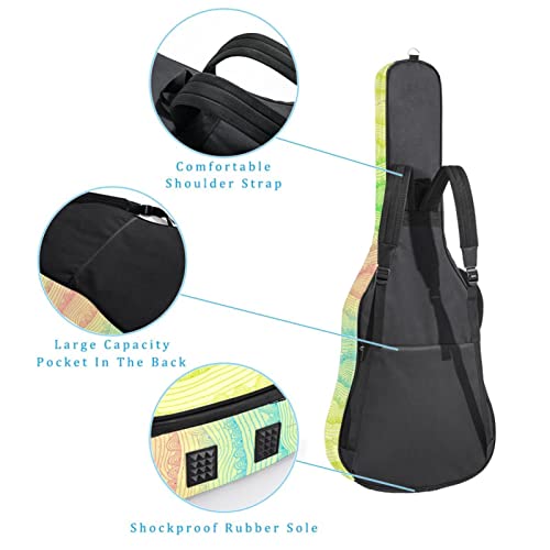 Housse de protection en éponge épaisse imperméable pour guitare acoustique électrique basse classique, Multicolore 10… - Les Beatles, Paul McCartney, John Lennon, RIngo Starr, George Harrison Housse de protection en éponge épaisse imperméable pour guitare acoustique électrique basse classique, Multicolore 10… – Image 4