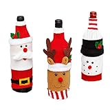 Materiale: velluto Decorazione di Natale Up Set Abito di Natale Vestiti Decorazioni Bottiglia Home Decor Distributore (Multicolor One Size)