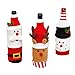 Generic Dress Bottle Up Bouteilles de décoration de Noël Pull Sets Vêtements Home Decor Bouchon Champagne Doré (Multicolore, Taille unique)