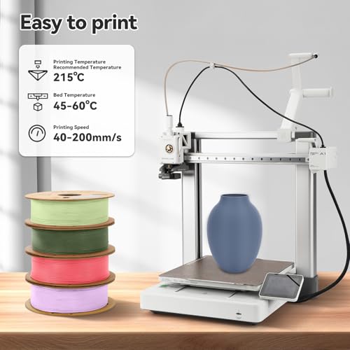 Image of 3DHoJor Matte PLA Filament 1.75mm, 1kg, Grey, 1.75mm Diameter, 2.2lbs Display Weight