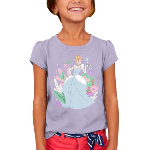Opiniones de Playera Niña para comprar hoy. 39 Disney Princesas La Cenicienta Playera Casual Estampada para Niñas 10