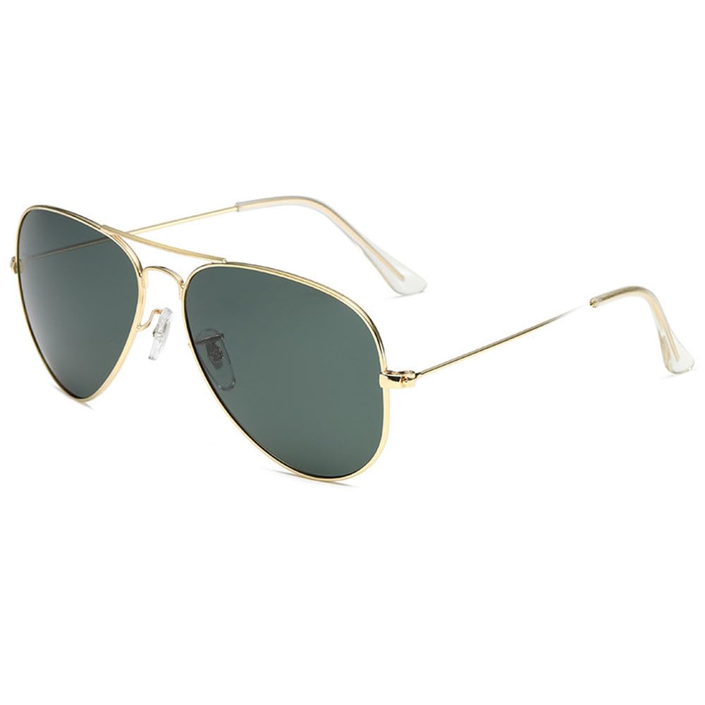Gafas de sol polarizadas con montura metálica y protección UV400 para uso diario, conducción, pesca y actividades al aire libre.