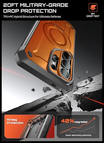 Image of SUPCASE for Samsung Galaxy S26 Ultra Case with Stand (UB Pro Mag), [2 Front Frames] [Compatible with Wireless Charge] [Built-in Screen Protector & Belt-Clip] Protective Phone Case for S26 Ultra, Coral