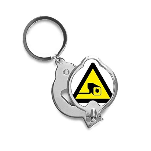 Coupe-ongles triangle caméra noir et jaune DIYthinker pour manucure quotidienne