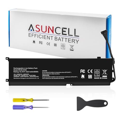 Image of RC30-0328 RZ09-0330 Laptop Battery for Razer Blade 15 Base 2020 2021 RZ09-0328 RZ09-0328X RZ09-03286 RZ09-03287 RZ09-03289 RZ09-03287E22 RZ09-03287E22-R3U1 RZ09-0369 RZ09-0369X RZ09-0410 RZ09-0410BE22