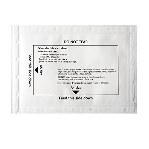 Ansoon 24 Pack Paper Shredder Lubricant Sheets, Paper Shredder Sharpening & Lubricating Sheets #TOP1