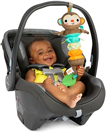 Bright Starts Pull, Play & Boogie Musical Activity Toy for Stroller - Monkey - Unisex, Newborn + - 2