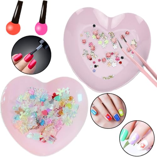 Paleta para arte de uñas y maquillaje en acero inoxidable miniatura 2