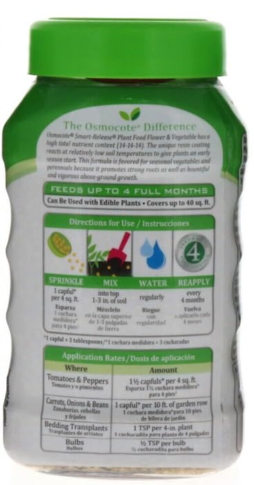 Alimento para plantas Osmocote Smart-Release 14-14-14 1 lb pack 6 miniatura 3