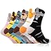 scenicamp 6 Pairs Cute Siamese Cat Socks with Bells, Women's 3D Novelty Funny Animal Cotton Crew Socks for Women Cats Lovers Gifts, Fun Crazy Weird Unique Sock for Girls Lady Mom