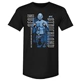 500 LEVEL Sean Strickland UFC Men's Premium T-Shirt - Sean Strickland Vertical Name WHT (Tri Black, Small)