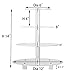 YestBuy 4 Tier Round Acrylic Cupcake Stand with Base, Premium Cupcake Holder, Acrylic Cupcake Tower Display Cady Bar Party Décor – Display for Pastry (4
