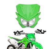 Motorcycle HeadLight Assembly -Dirt Bike Headlamp For Kawasaki KLX110 KX125 KX450F KX250F KDX200 Universal Fit...