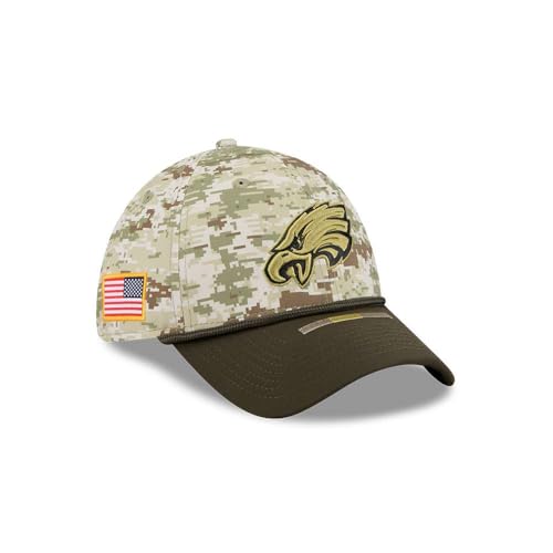 New Era Men's Camo Philadelphia Eagles 2025 Salute to Service 39THIRTY Flex Hat