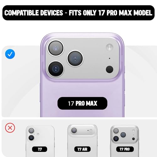 Image of Kratos Soft Silicone Case Cover Compatible with iPhone 17 Pro Max - Everyday Comfort Protection, Wireless Magnetic Charging Case with Raised Edge Camera & Screen Protection, Shock-Resistant Design