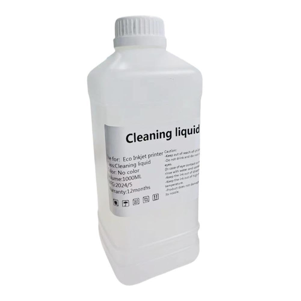 Solución de limpieza de tinta ecosolvente 1000ML Compatible con Roland Mimaki Mutoh DX5 DX7 TX800 XP600 5113 I3200